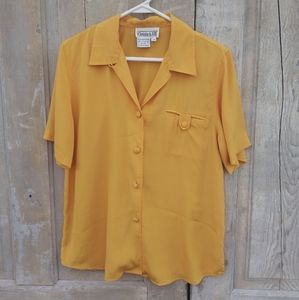 Vintage Yellow Blouse
